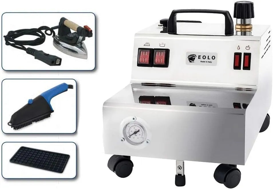 GV05 Aluminium-Bügeleisen, Dampfbügelstation, Behälter, elektrisches Bügeleisen, 2,4 L, 5 Bar, gewerblich, Edelstahl, EOLO