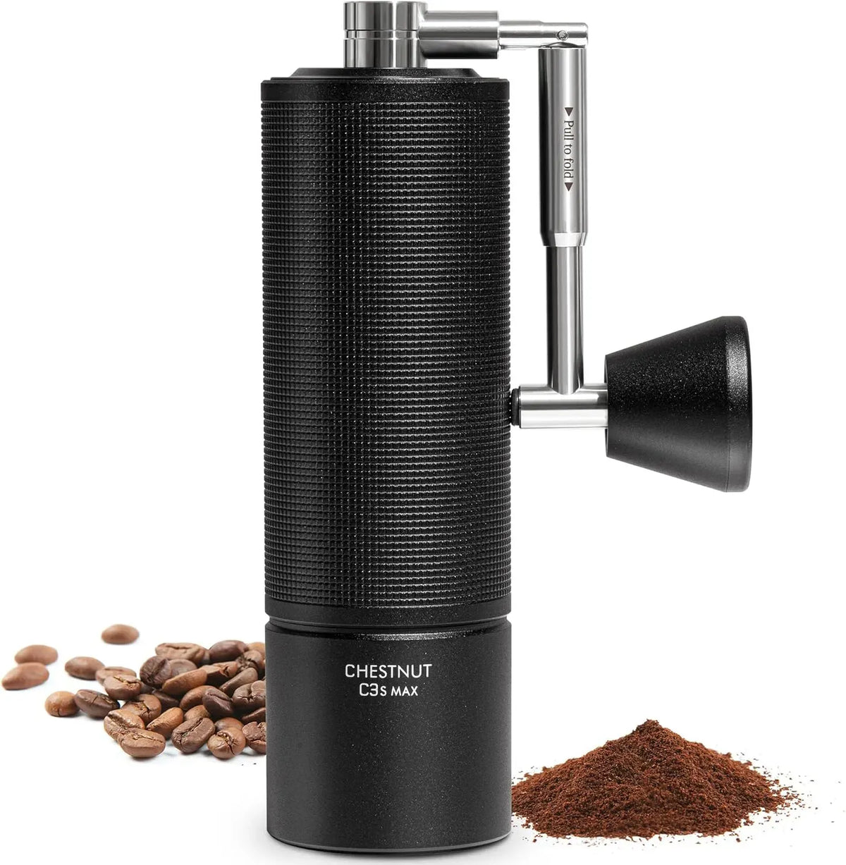 C3s Kaffeemühle, Kaffeebohnenmühle, Schwarz, für Espresso bis French Press, TIMEMORE