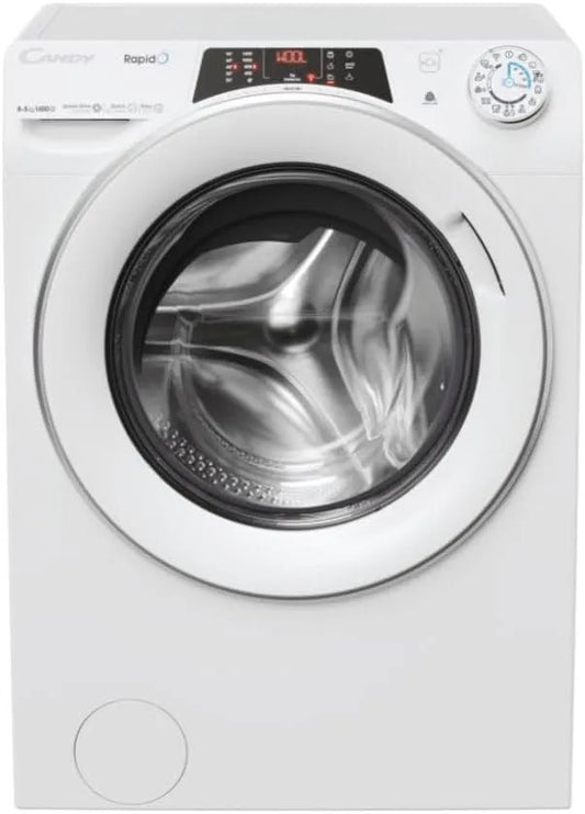 Candy S 8 ROW4854DWMST/1-S Waschtrockner, 8+5 kg, Energieklasse D, Waschmaschine/Trockner, Wa chtrockner ROW4 54DWM T/1- +5 kg, 1400 Umdrehungen